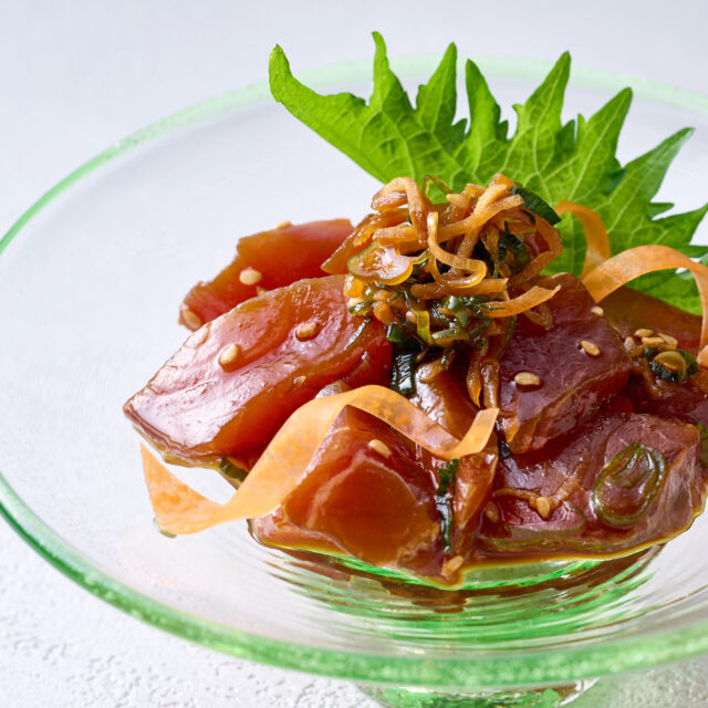 神経締めの青魚で作る薬味たっぷりひろさん漬(生食用)